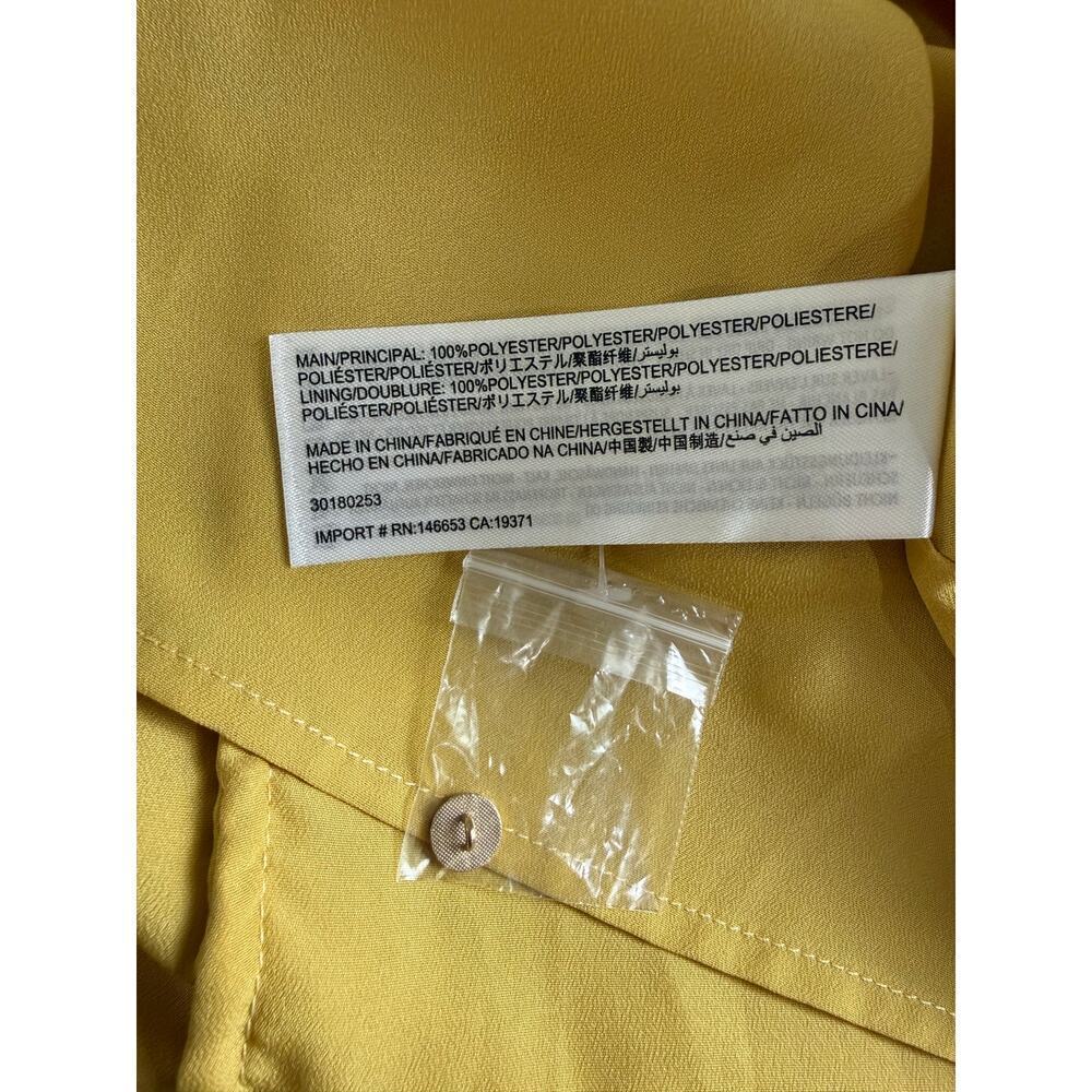 Keepsake The Label Skylines Golden Yellow Pleated Midi Dress L - Picture 11 of 11